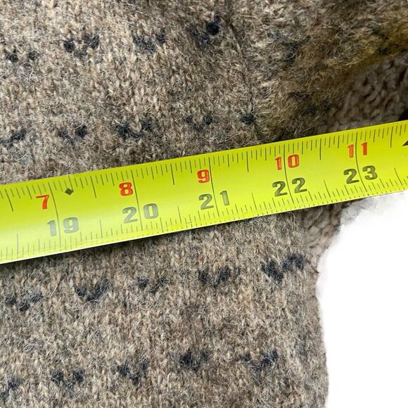 Woolrich Sweater Mens XLarge Tan Brown Wool Pullover Crewneck Herb Tweed Pattern - Picture 8 of 10